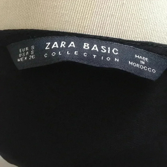 Zara Blouse Long Ruffle Lace Cold Shoulder Sleeves - Picture 8 of 8